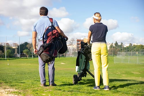 1 to 1 coaching on the golf course